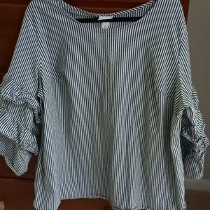 Ava & Viv size 3X vertical striped top